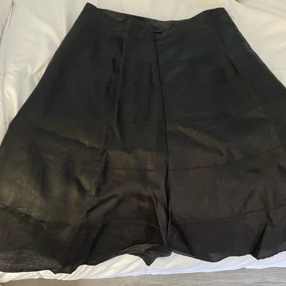 Black tiered skirt